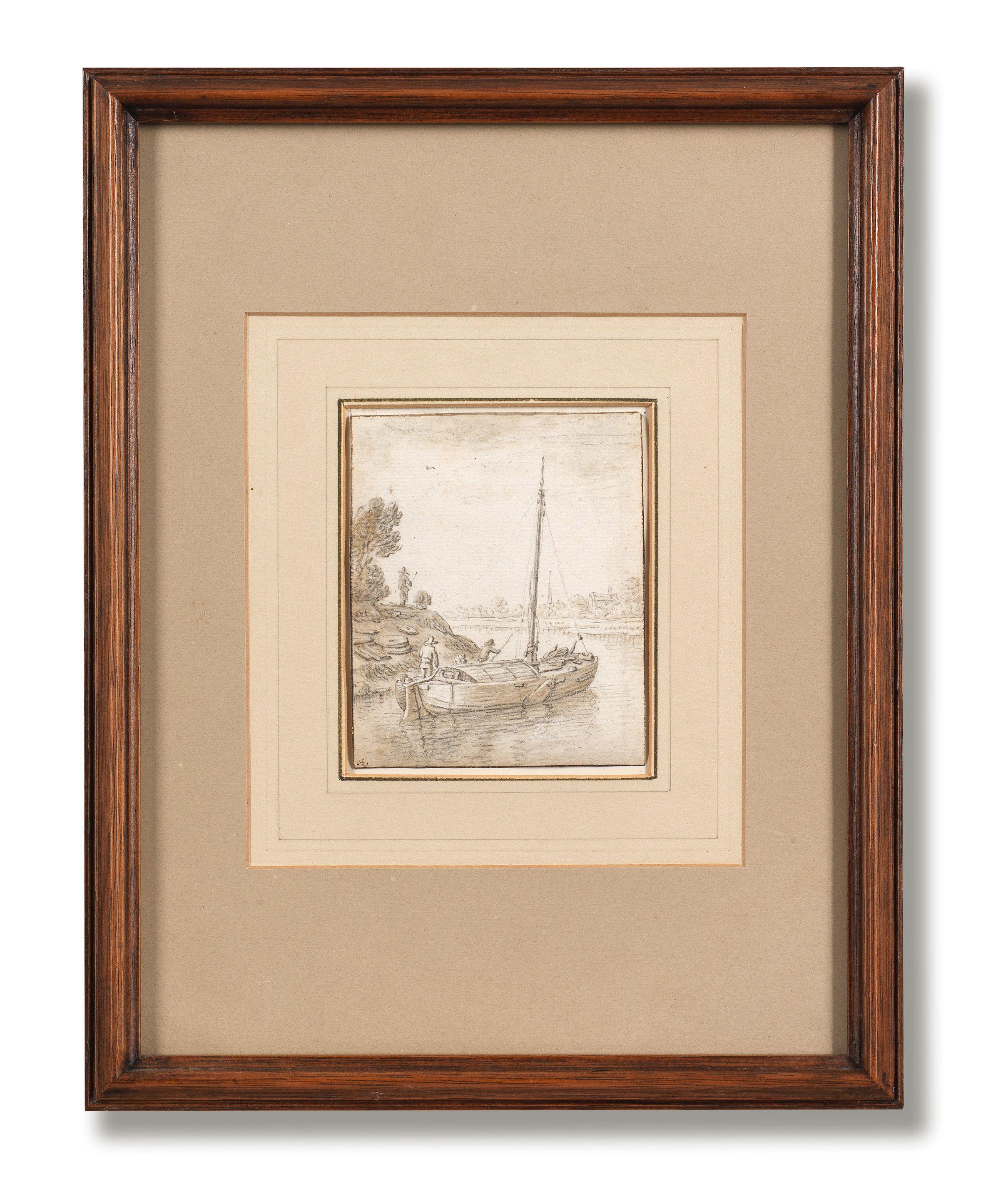 Herman Saftleven - Study of rivercraft