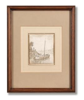 Herman Saftleven - Study of rivercraft