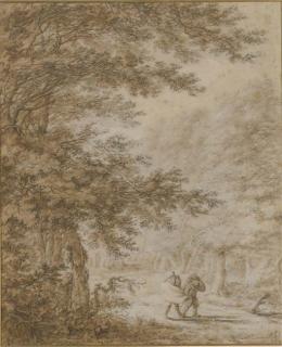 Herman Saftleven - Travellers In A Forest