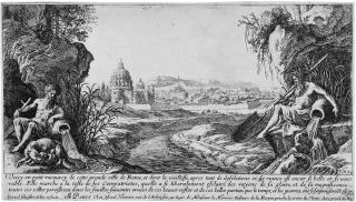 Herman van Swanevelt - Ansicht von Rom.