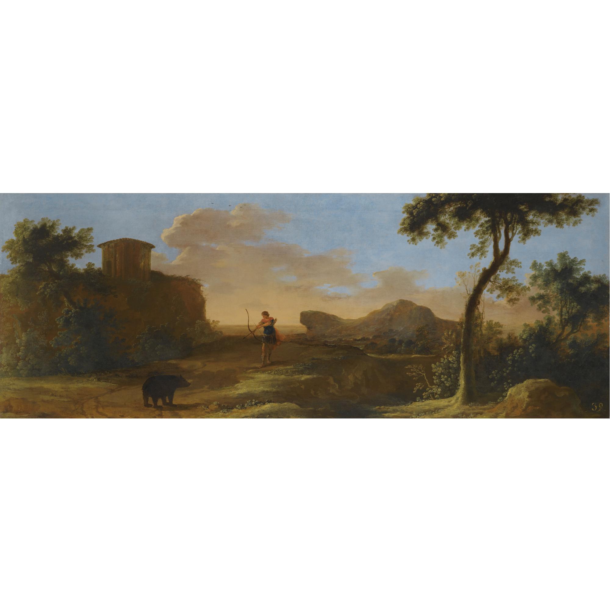 Herman van Swanevelt - Landscape With Callisto Transformed Into A Bear