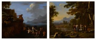 Herman van Swanevelt - Polyphemus and Galatea; The Judgment of Paris