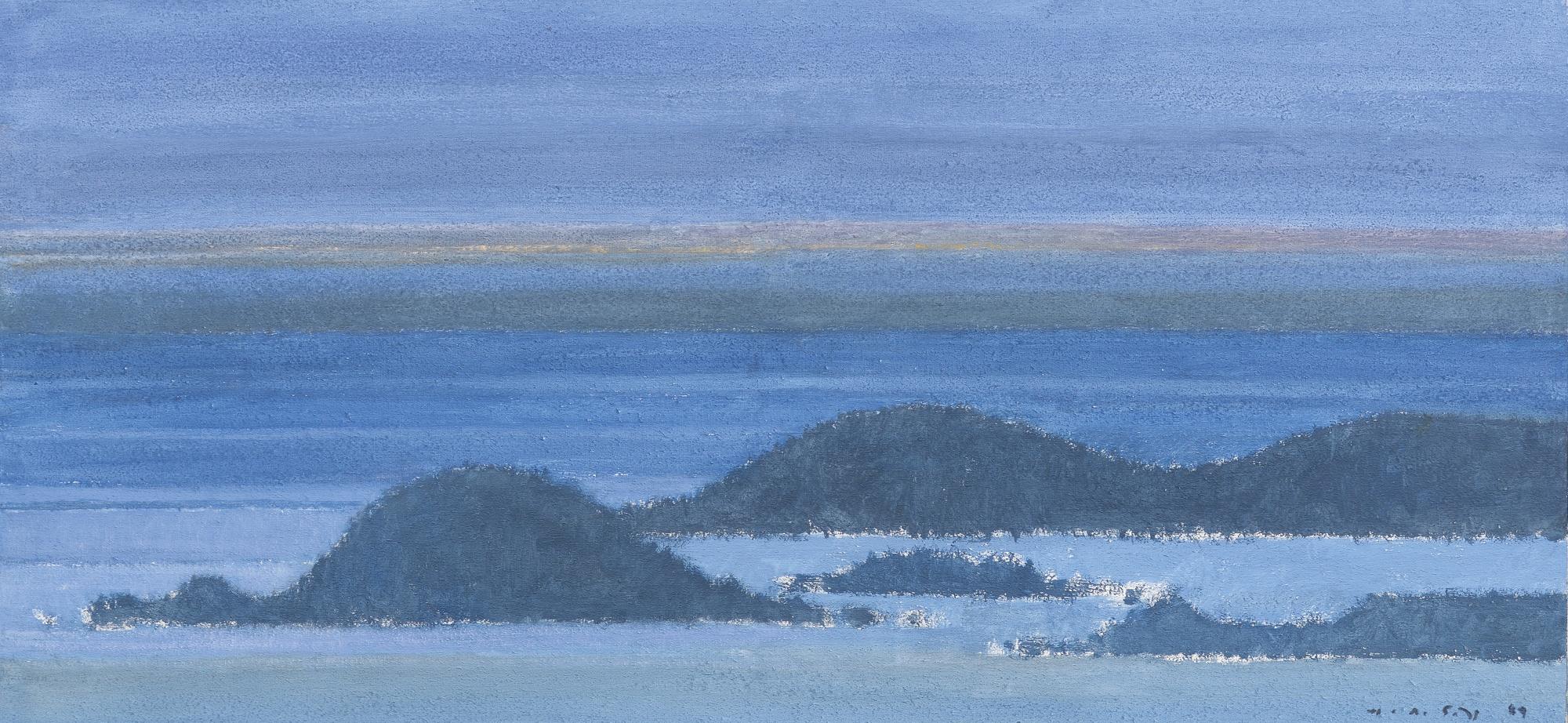 Hermann Alfred Sigg - Die Blaue Inselgruppe Iv, 1989