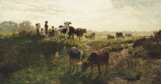 Hermann Baisch - Summer fields in Southern Germany