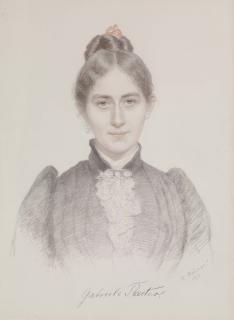 Hermann Behmer - Porträtbildnis der Gabriele Reuter.