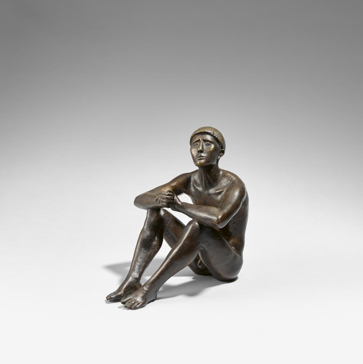 Hermann Blumenthal - Sitzender aufschauend (Sternengucker)