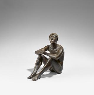 Hermann Blumenthal - Sitzender aufschauend (Sternengucker)