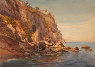 Hermann Corrodi - An der Küste von Amalfi