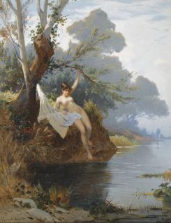 Hermann Corrodi - Italian by The Riverbank