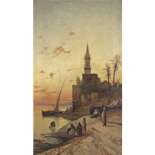 Hermann Corrodi - Italian on The Banks Of The Nile