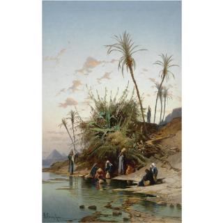 Hermann Corrodi - Italian on The Banks Of The Nile