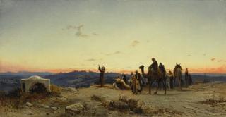 Hermann Corrodi - Italian prayer Before Jerusalem