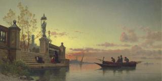 Hermann David Salomon Corrodi - Prayers at Dawn, Venice
