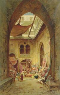 Hermann David Salomon Corrodi - The Carpet Sellers