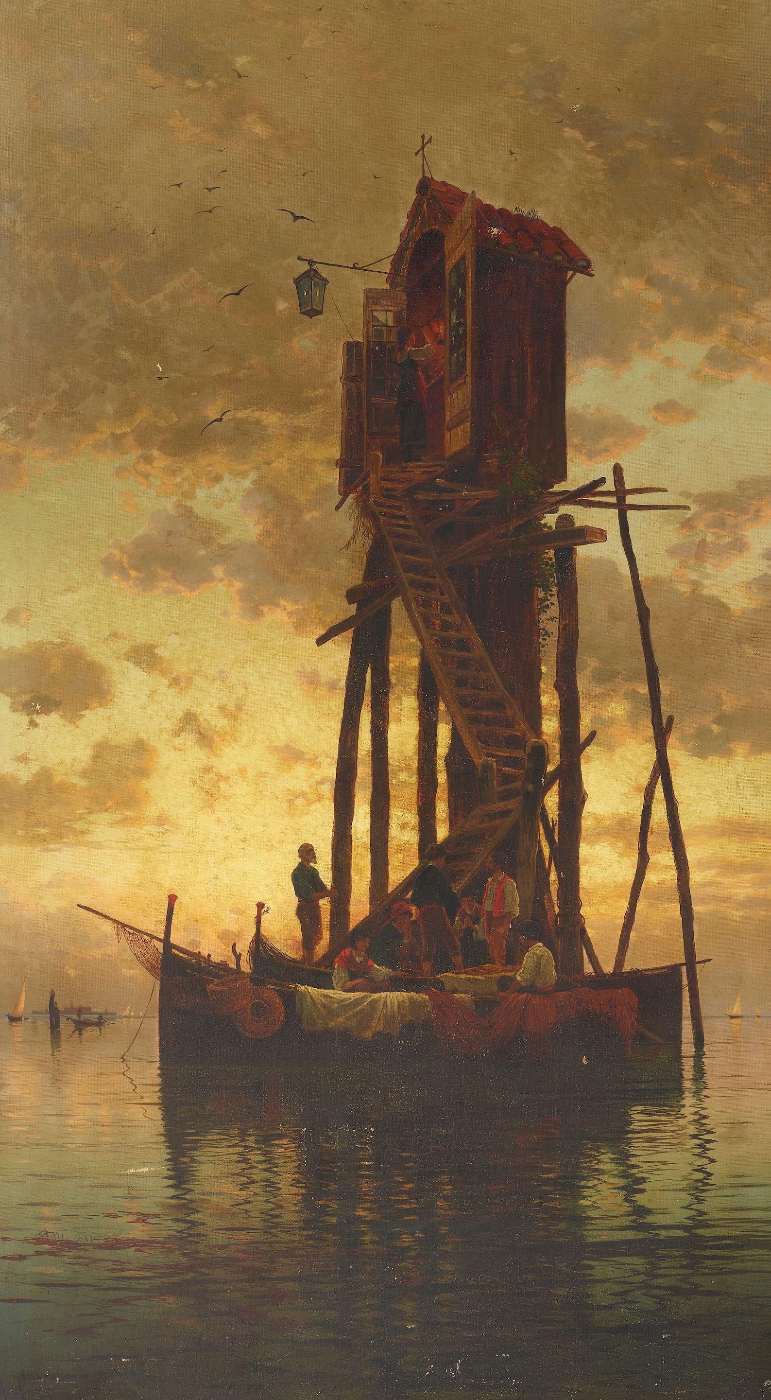 Hermann David Solomon Corrodi - Tending to the shrine