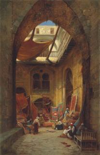 Hermann David Solomon Corrodi - The Rug Merchants