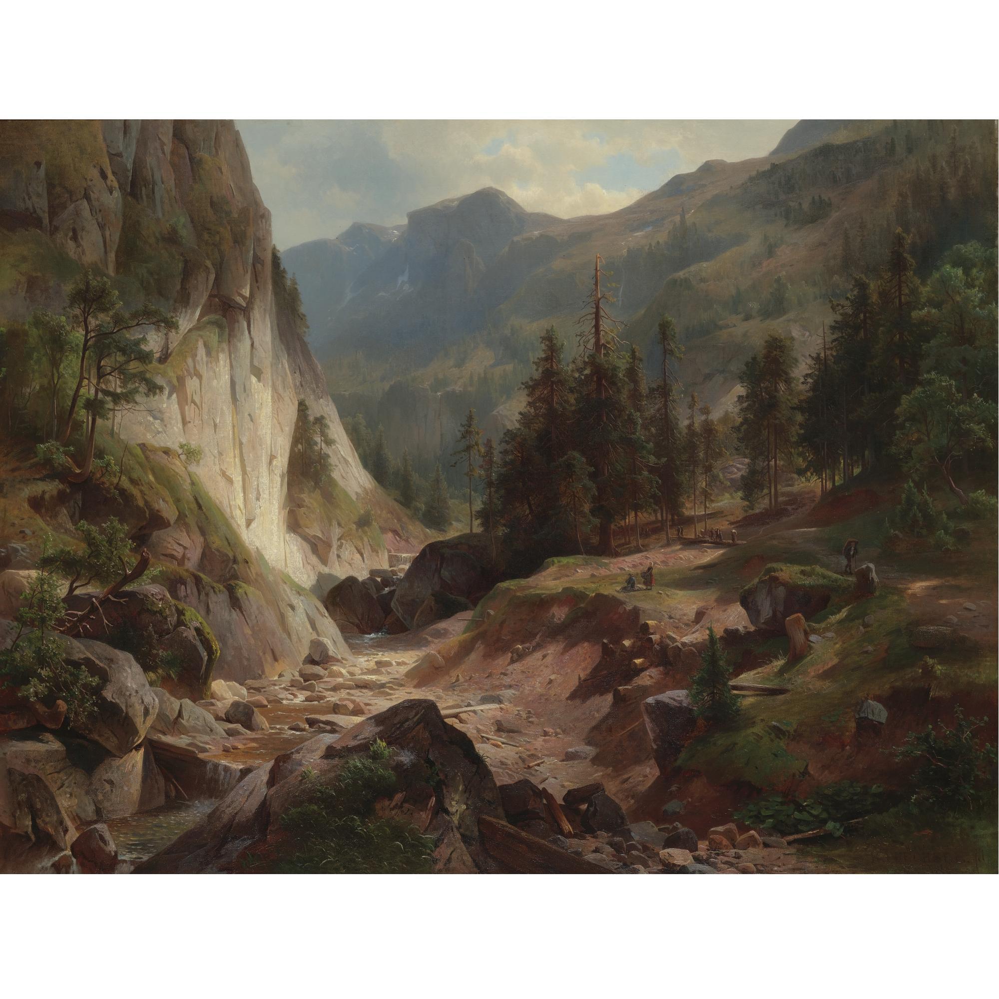Hermann Fuechsel - View in the Adirondacks