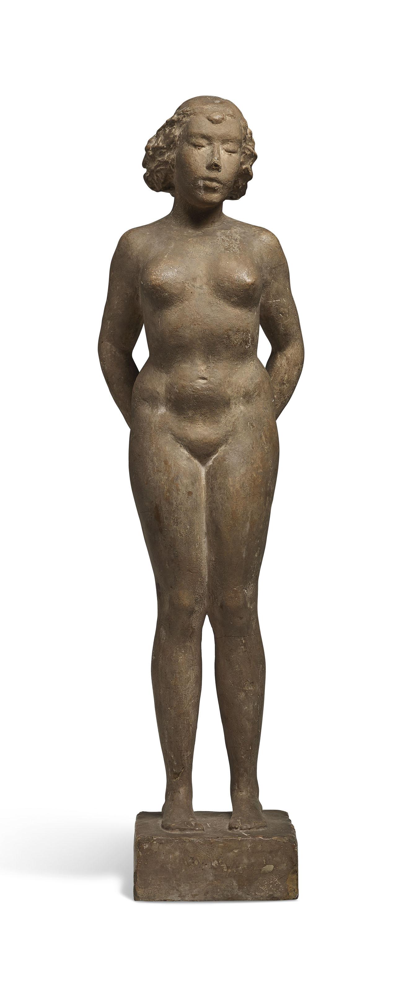 Hermann Haller - Stehendes Mädchen, 1917