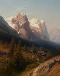 Hermann Herzog - Cabin In The Mountains