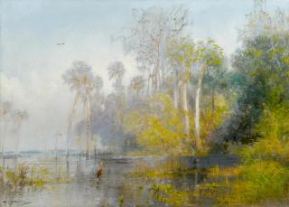 Hermann Herzog - Everglade Landscape