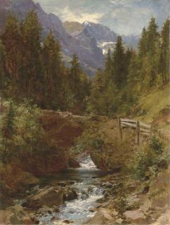 Hermann Herzog - Forest Brook