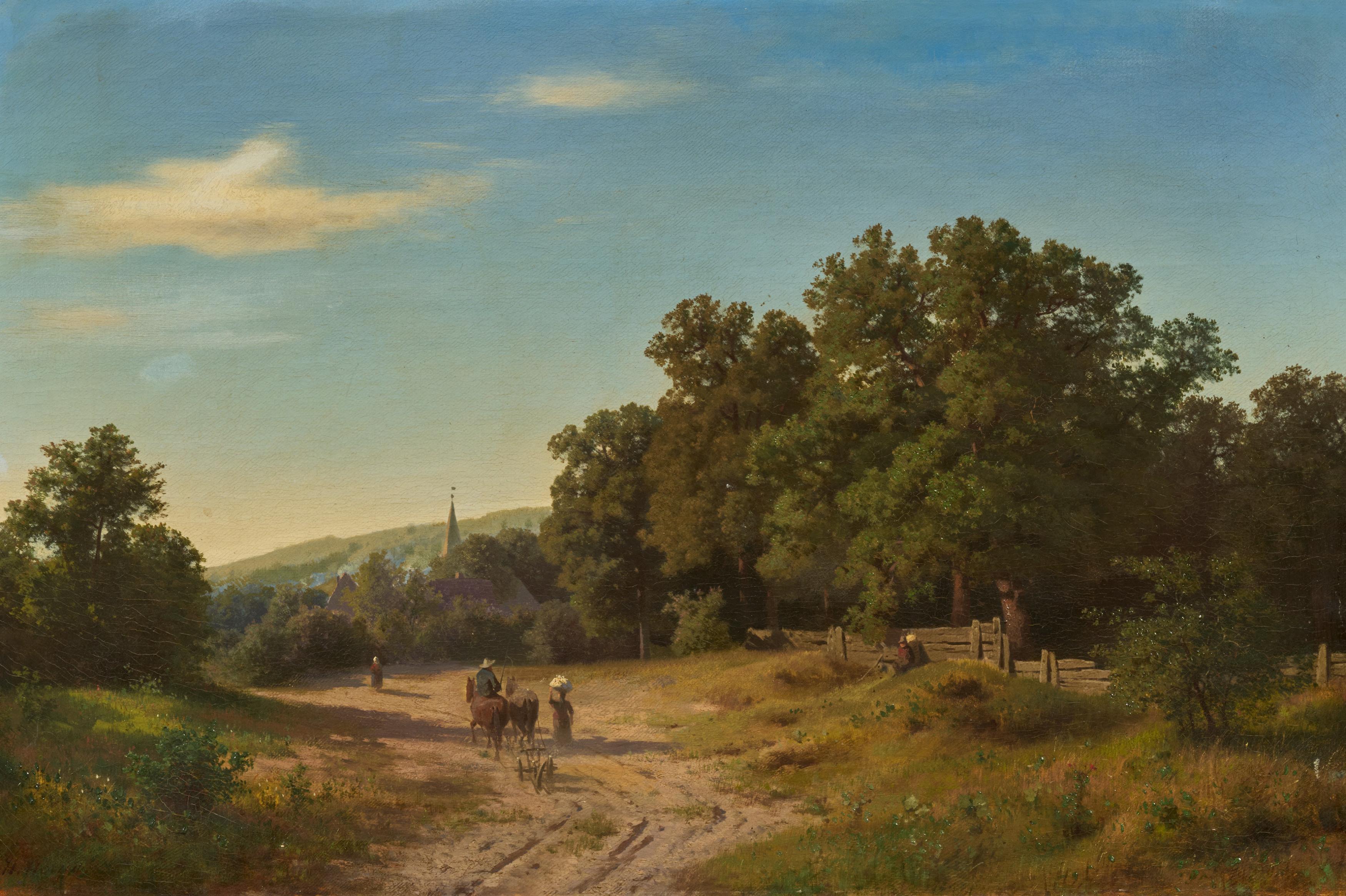 Hermann Herzog - Heimkehr vom Feld.