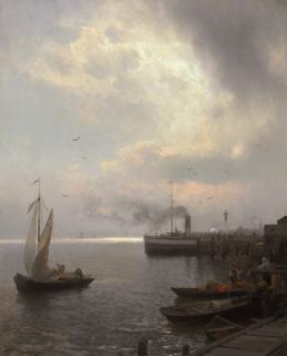 Hermann Herzog - Scene Near Camden, Penobscot Bay, Maine