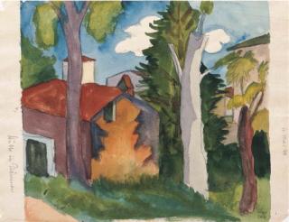 Hermann Hesse - Hütte in Bäumen, 1924