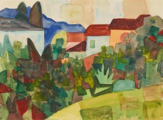 Hermann Hesse - Tessiner Dorflandschaft