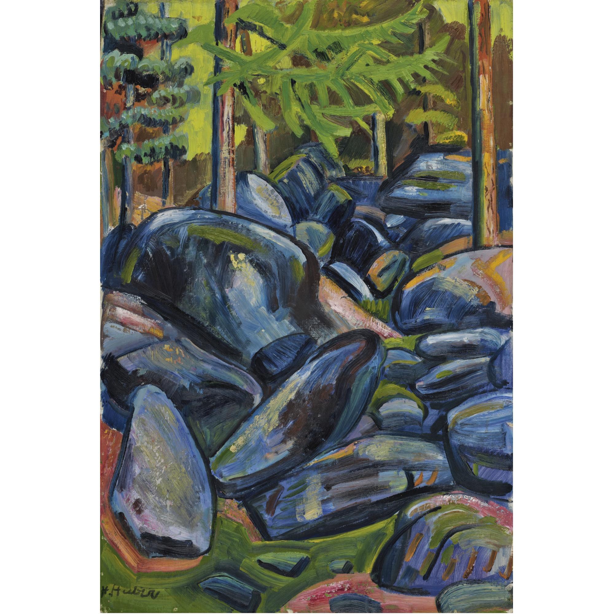 Hermann Huber - Steine Im Wald Von Grächen Stones In The Forest Of Grächen