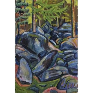 Hermann Huber - Steine Im Wald Von Grächen Stones In The Forest Of Grächen