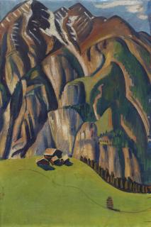 Hermann Huber - Walliser Berglandschaft, um 1912