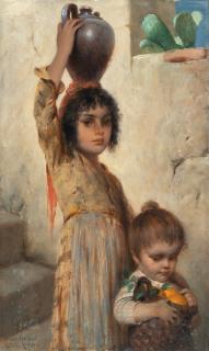 Hermann Kaulbach - Zwei kleine Italienerinnen