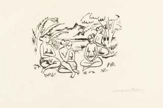 Hermann Max Pechstein - 3 Bll. aus: Reisebilder (Südsee).