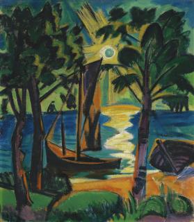 Hermann Max Pechstein - Am Haff (In The Lagoon)