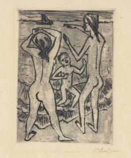 Hermann Max Pechstein - Am Strand, from: Die Schaffenden