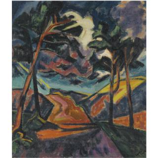 Hermann Max Pechstein - Blitz In Den Dünen (Lightning In The Dunes)