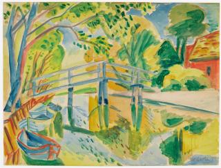 Hermann Max Pechstein - Brücke am Morgen I.