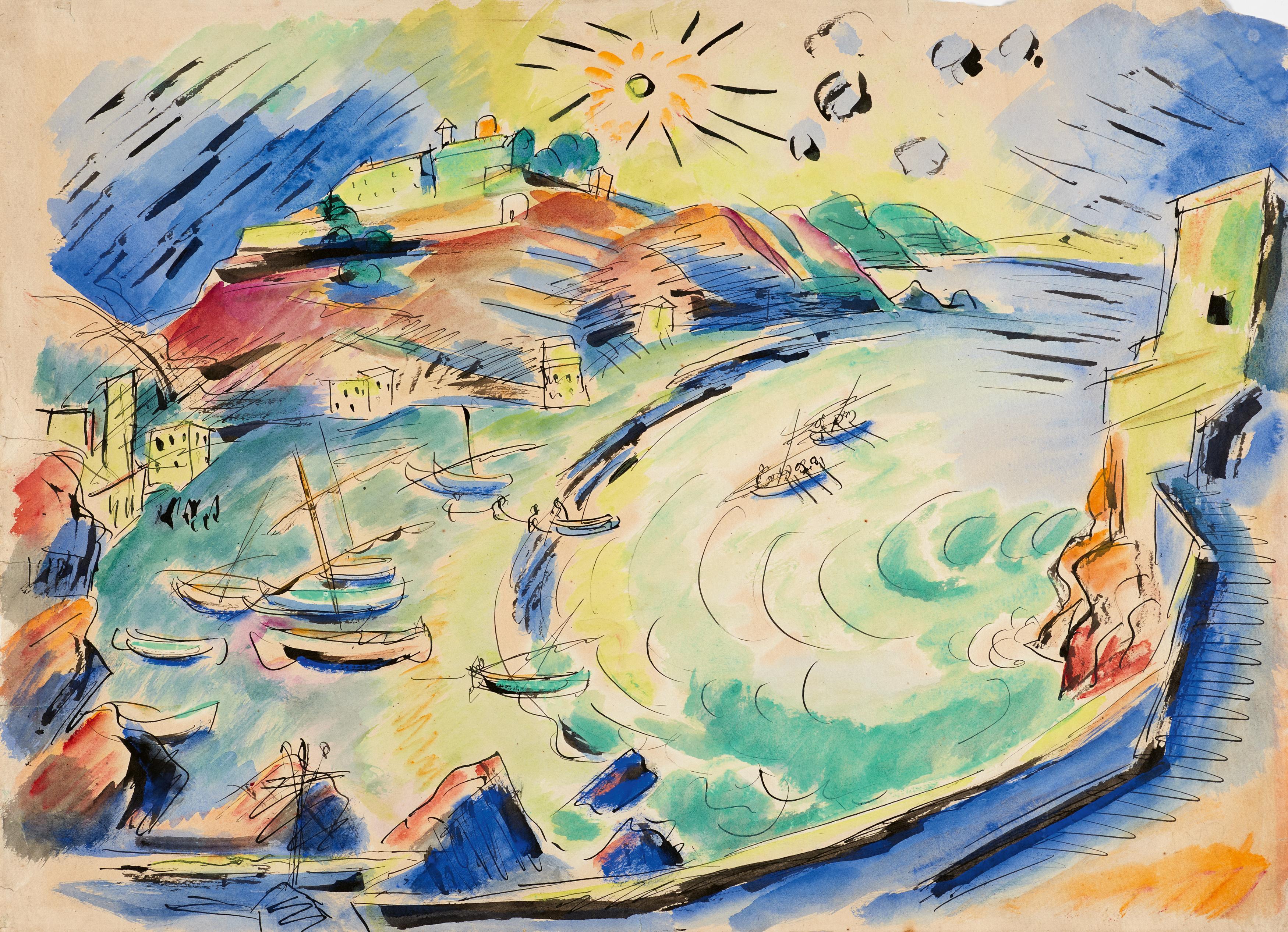 Hermann Max Pechstein - Bucht von Monterosso al Mar.