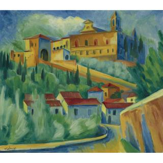 Hermann Max Pechstein - Certosa Bei Florenz (Charterhouse Of Florence)