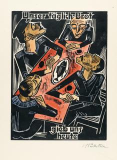 Hermann Max Pechstein - Das Vater Unser V: Unser täglich Brot