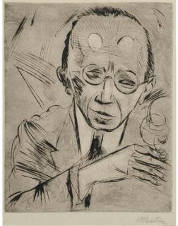 Hermann Max Pechstein - Der Kritiker (Dr. Paul Fechter) (Krüger R124)