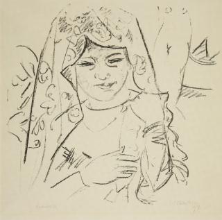 Hermann Max Pechstein - Dolores - Köpfe VII