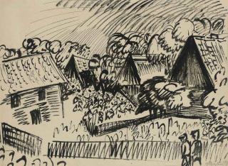 Hermann Max Pechstein - Dorfgarten