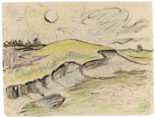 Hermann Max Pechstein - Dünenlandschaft (Rowe)