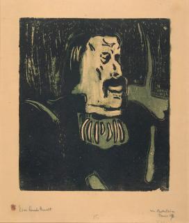 Hermann Max Pechstein - „Ein Landsknecht“.