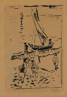 Hermann Max Pechstein - Fischer am Strand