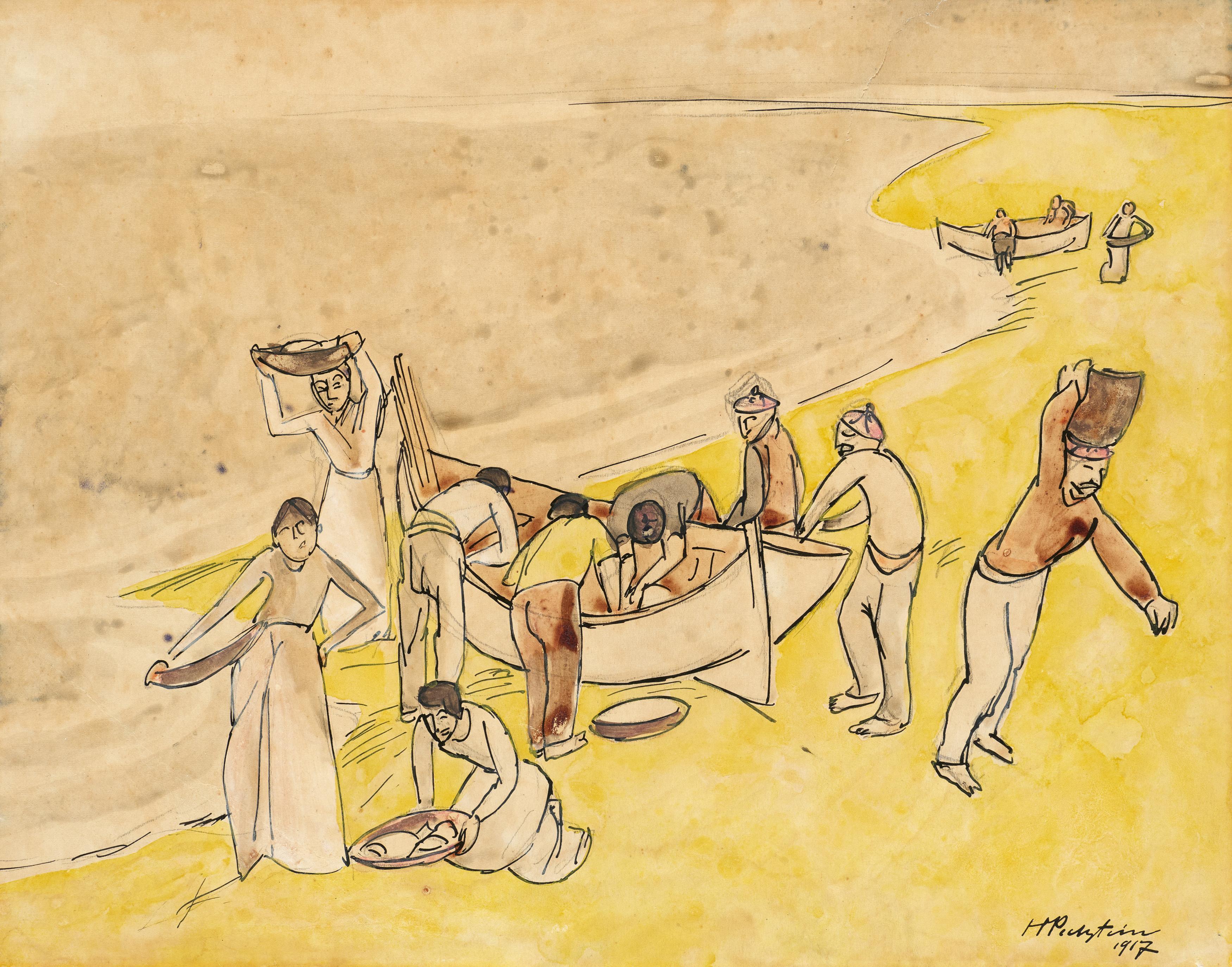 Hermann Max Pechstein - Fischer I.