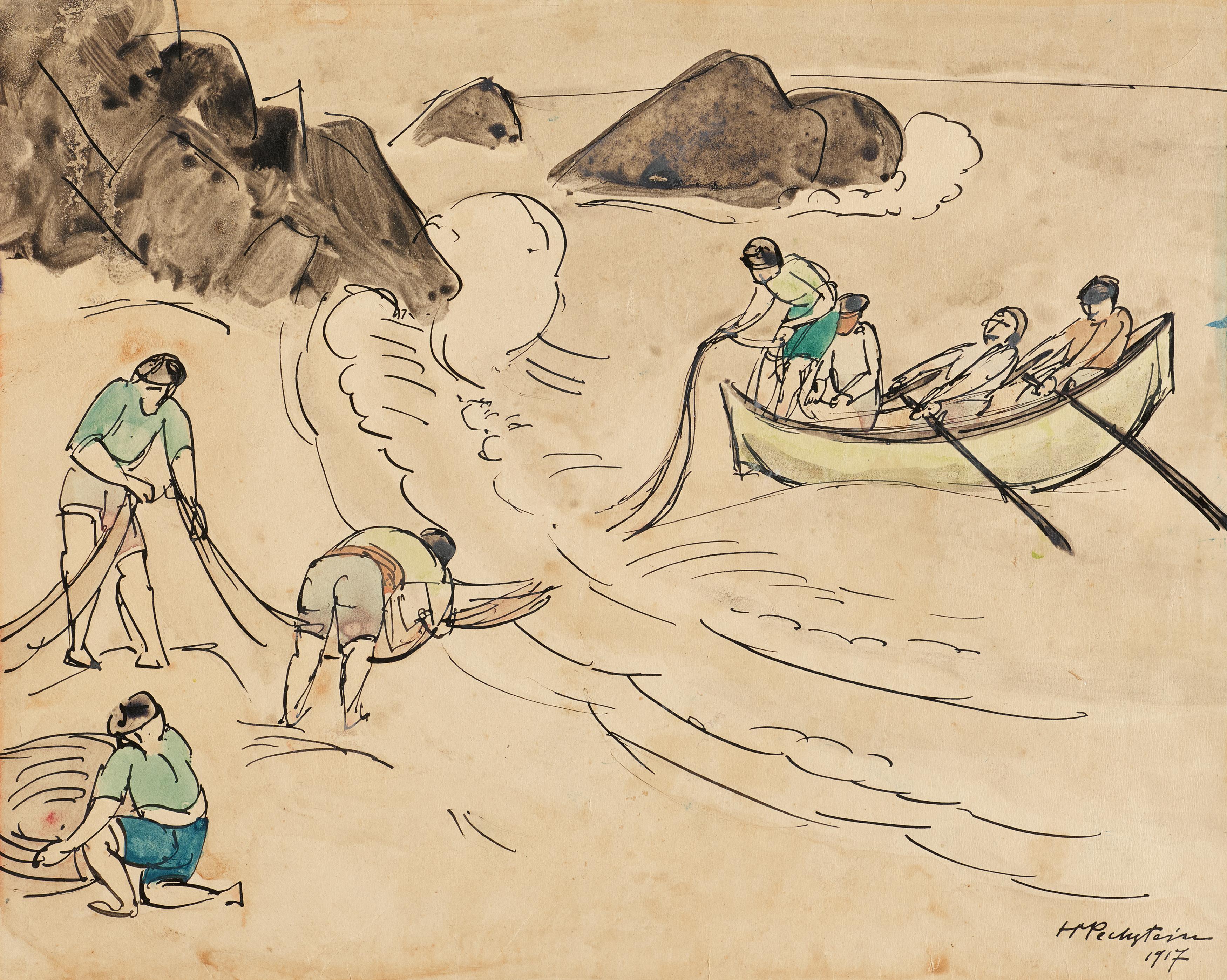 Hermann Max Pechstein - Fischer II.