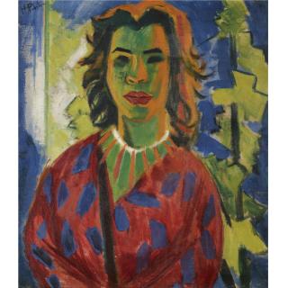 Hermann Max Pechstein - Frauenportrait (Portrait Of A Woman)